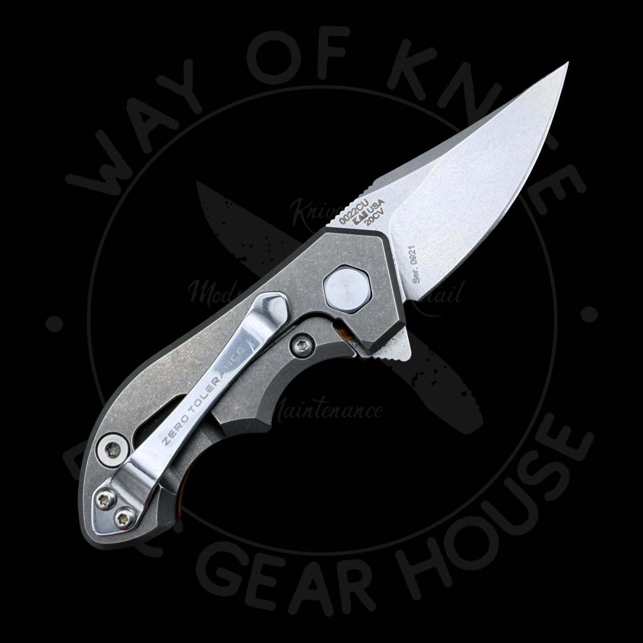 Pre Owned* Zero Tolerance 0022 Flipper Copper Top 20CV (1.8