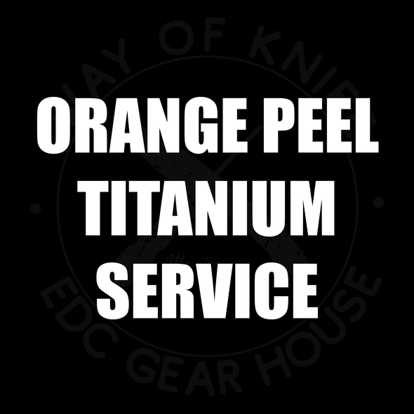 Orange Peel Textured Titanium Finish