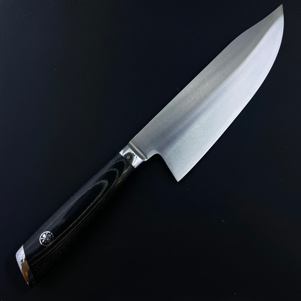 Mattia Borrani Cutlery 8" Bowie Chef Knife Satin San Mai