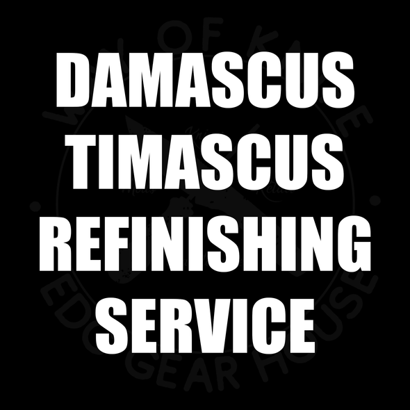 Damascus/TiMascus Refinishing Service