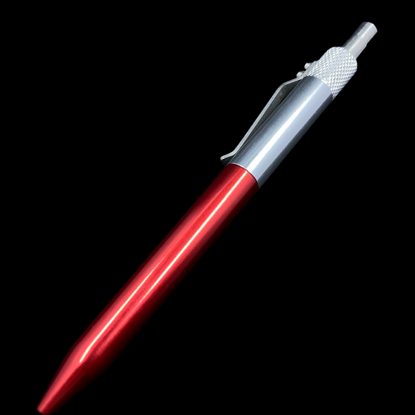 Kara's Kustom Pen Retrakt V2 Red/Silver Aluminum 