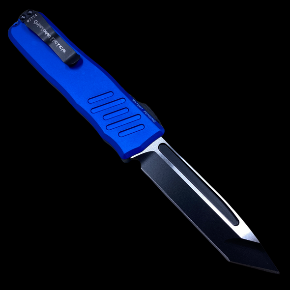 Guardian Tactical RECON-035 Tanto D/A OTF Automatic Knife Blue (3.3" Two-Tone)