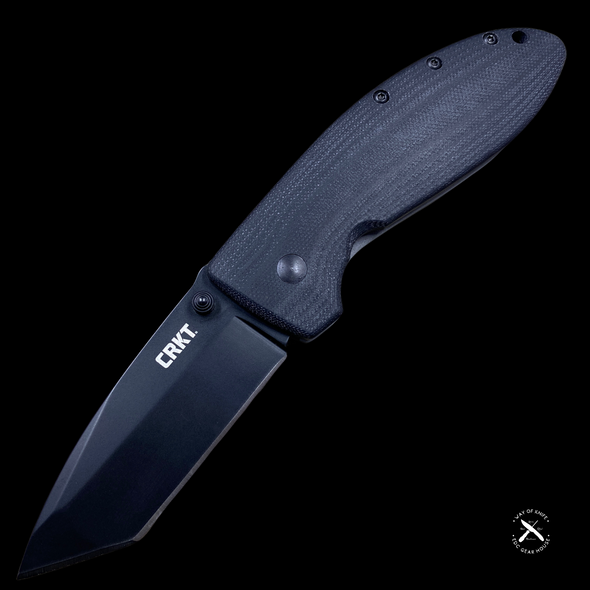 CRKT Krein Gungho Spring Assisted Knife Black G-10 (2.78" Black) 