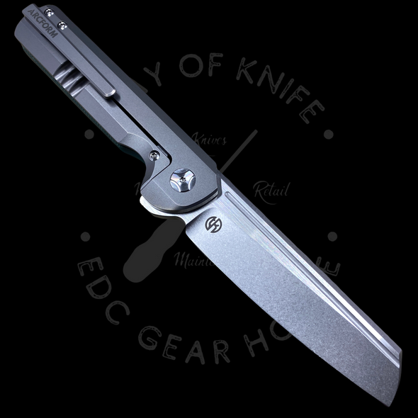 Arcform Slimfoot Ti Frame Lock Green G-10 Flipper (3.5in Two Tone) Arcform Slimfoot Ti Frame Lock Green G-10 Flipper (3.5in Two Tone)