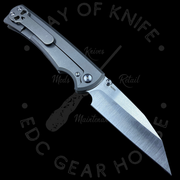 Chaves Sangre 229 Wharncliffe Frame Lock Knife SW Titanium (3.75" Satin)