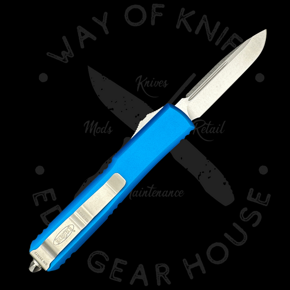Microtech Ultratech S/E OTF Automatic Knife Blue (3.4" Stonewash) 121-10BL