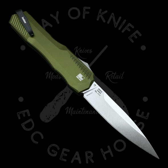 Kershaw Livewire MagnaCut OTF Auto Olive Green (3.4" Stonewash)