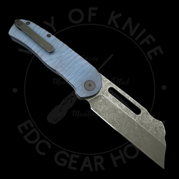 Modified New Breed EDC Clydesdale Titanium Linerlock Wharnecliffe (3.3" Working Finish)