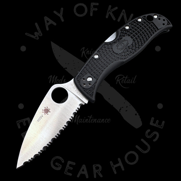 Pre Owned* Spyderco JumpMaster 2 Black FRN Fixed Blade Full