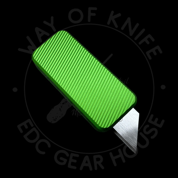 Rivery MFG Custom Zero File Pattern Green Aluminum with lanyard hole Rivery MFG Custom Zero File Pattern Green Aluminum with lanyard hole