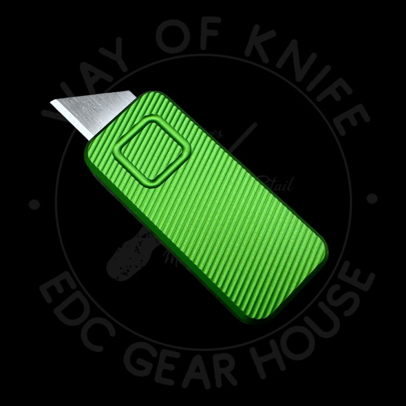 Rivery MFG Custom Zero File Pattern Green Aluminum with lanyard hole Rivery MFG Custom Zero File Pattern Green Aluminum with lanyard hole