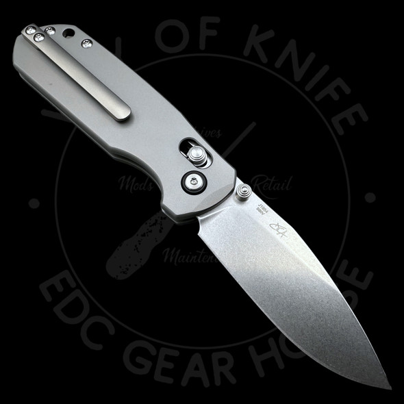 CJRB Maximal Crossbar Lock Knife Titanium S90V (3" Stonewash)