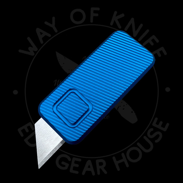 Rivery MFG Custom Zero File Pattern Blue Aluminum with lanyard hole Rivery MFG Custom Zero File Pattern Blue Aluminum with lanyard hole