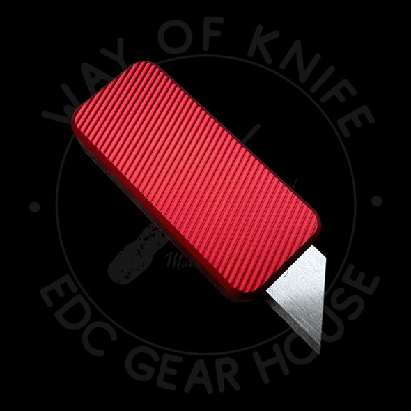 Rivery MFG Custom Zero File Pattern Red Aluminum with lanyard hole Rivery MFG Custom Zero File Pattern Red Aluminum with lanyard hole