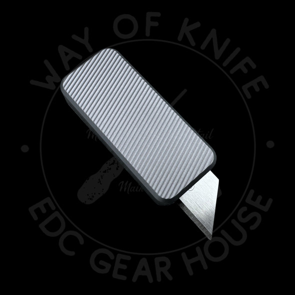 Rivery MFG Custom Zero File Pattern Gunmetal Gray Aluminum with lanyard hole Rivery MFG Custom Zero File Pattern Gunmetal Gray Aluminum with lanyard hole