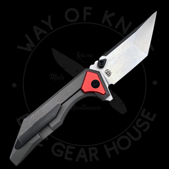 *Pre Owned* Arcane Design Necronaut V2 Titanium American Tanto M390 (3.5" Satin)