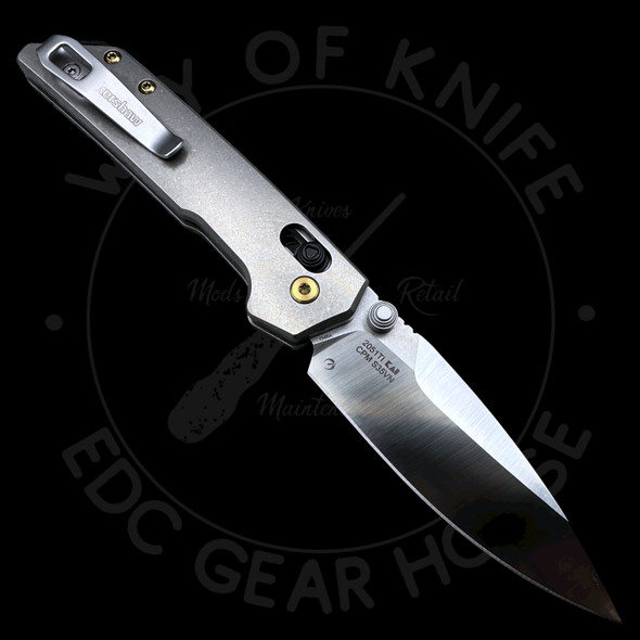 NEW! Kershaw Mini Iridium DuraLock Knife Titanium (3" Stonewash S35VN)