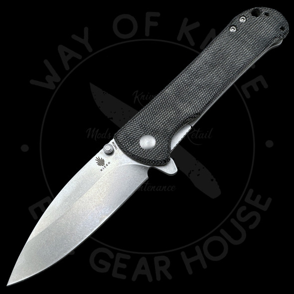*Pre Owned* Kizer Coniferous V Liner Lock Knife Ti/Micarta(3.3" Stonewash) V4609C1