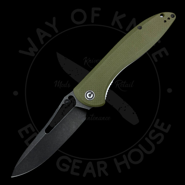 *Pre Owned* Civivi Picaro Green Liner Lock Green G-10 D2 (3.6" Blackwash)