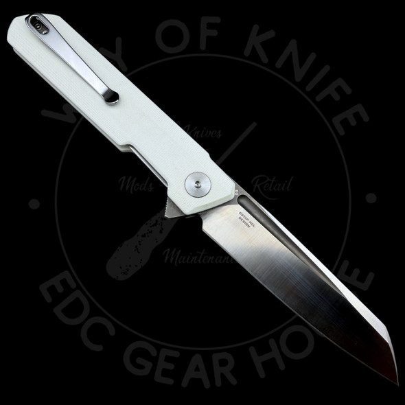 *Pre Owned* Bestechman Dundee Liner Lock Knife White G-10 (3.3" Two Tone)