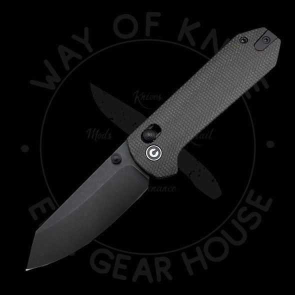 *Pre Owned* Civivi Yonder Crossbar Lock Black Micarta 14C28N (2.88" Blackwash)