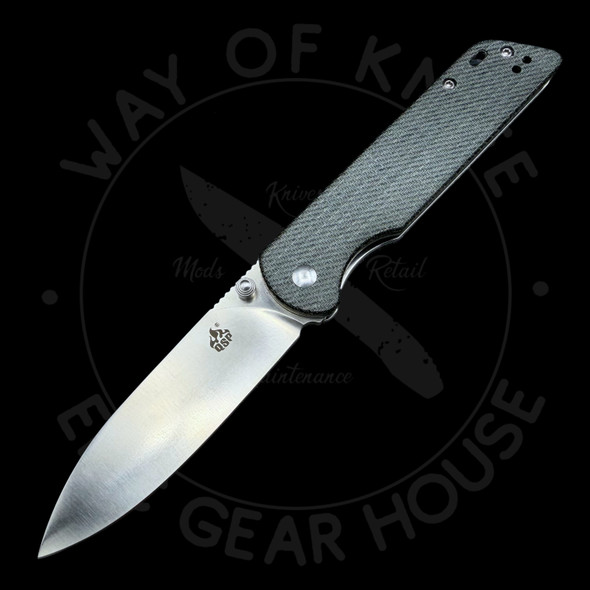 *Pre Owned* QSP Parrot Denim Micarta Liner Lock D2 (3.25" Satin)