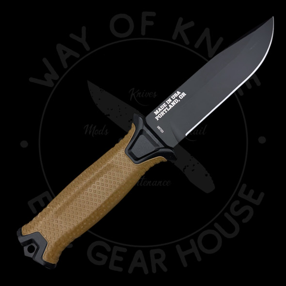 *Pre Owned* Gerber StrongArm Fixed Blade Coyote Brown 420HC (4.8" Black)