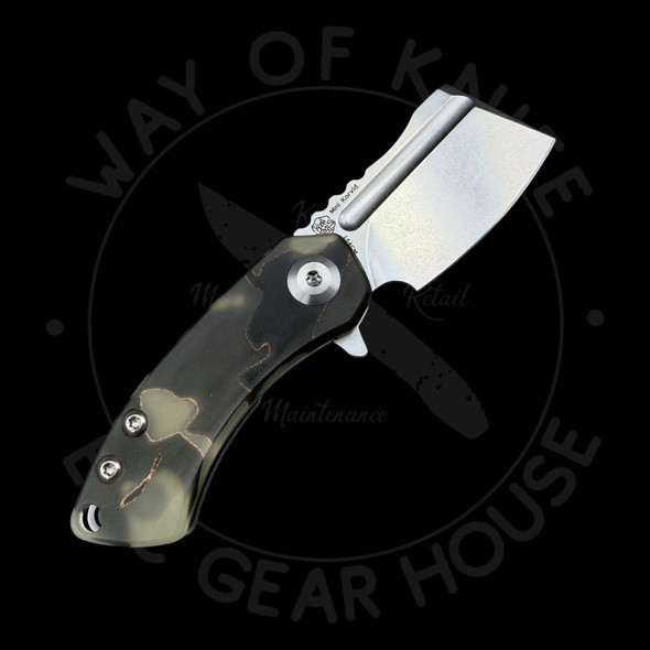 Kansept Mini Korvid Flipper Luminous Resin Handle 154CM (1.45" Stonewash)