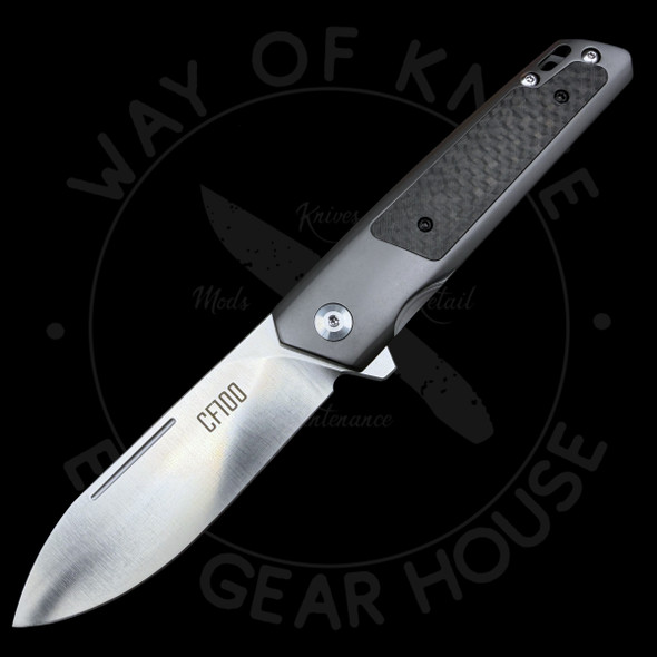 Ontario CF100 Frame Lock Knife Carbon Fiber Inlay (3.1" Satin)