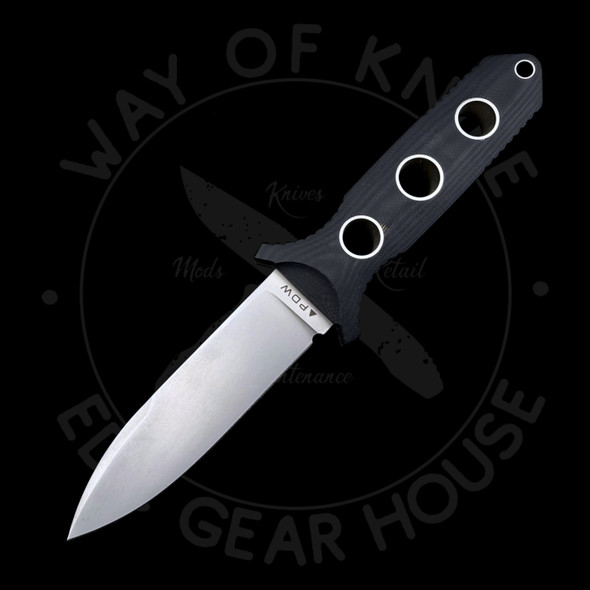 *Pre Owned* Prometheus Design Werx OS3 Fixed Blade Black G-10 S35VN (4" Stonewash)