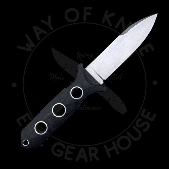 *Pre Owned* Prometheus Design Werx OS3 Fixed Blade Black G-10 S35VN (4" Stonewash)