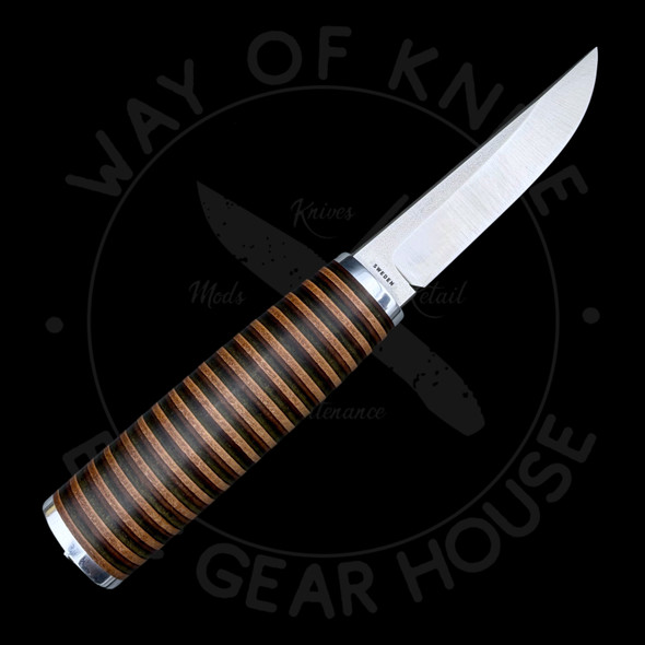 *Pre Owned* Andersson & Copra Sportsman Scandinavian No.1 Stacked Leather AEB-L (3.54" Two-Tone)