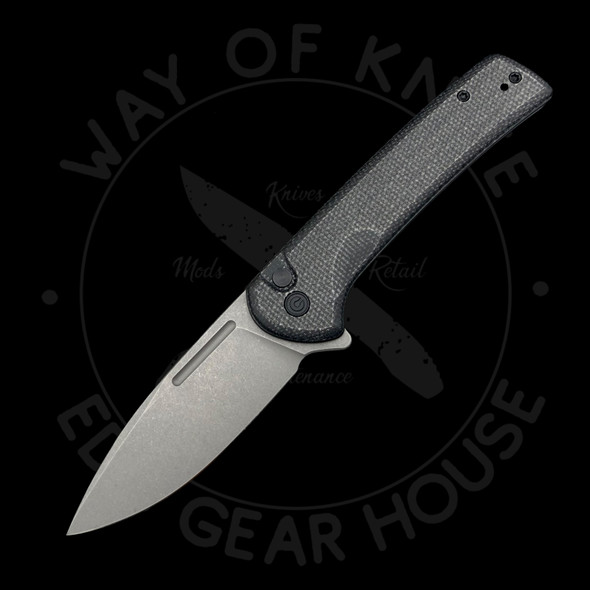  *Pre Owned* Civivi Conspirator Flipper Button Lock Black Micarta Nitro-V  (3.75" Stonewashed)