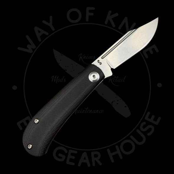 *Pre Owned* Kansept Bevy Slipjoint Black G-10 Clip Point 154CM (2.5" Satin)