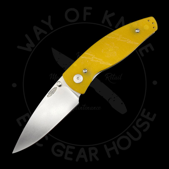  *Pre Owned* TRM Neutron V1 Yellow G-10 Neutron Logo 20CV (2.76" Stonewash)