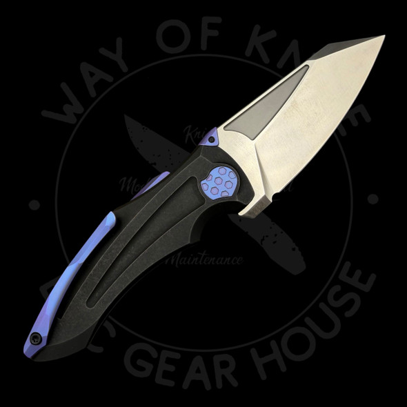 *Pre Owned* Jake  Hoback Sumo Flipper Black and Purple Titanium 20CV (3.125" Stonewash)