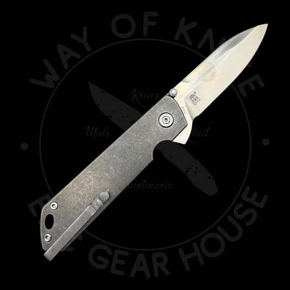 *Pre Owned* Hoo Knives Double Detent V3 M390 (2.85" Stonewash)