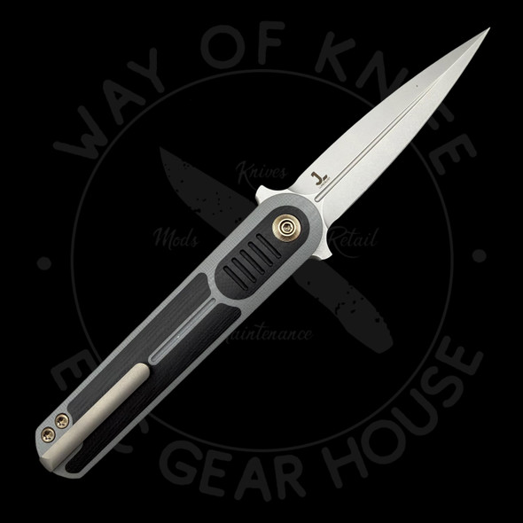 *Pre Owned* WE Knives Angst Flipper Gray G-10 S35VN (3.06" Satin) 