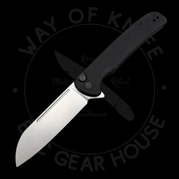 *Pre Owned* Civivi Chevalier Button Lock Black G-10 14C28N (3.5" Stonewash)