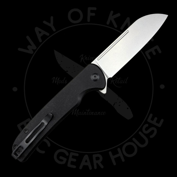 *Pre Owned* Civivi Chevalier Button Lock Black G-10 14C28N (3.5" Stonewash)