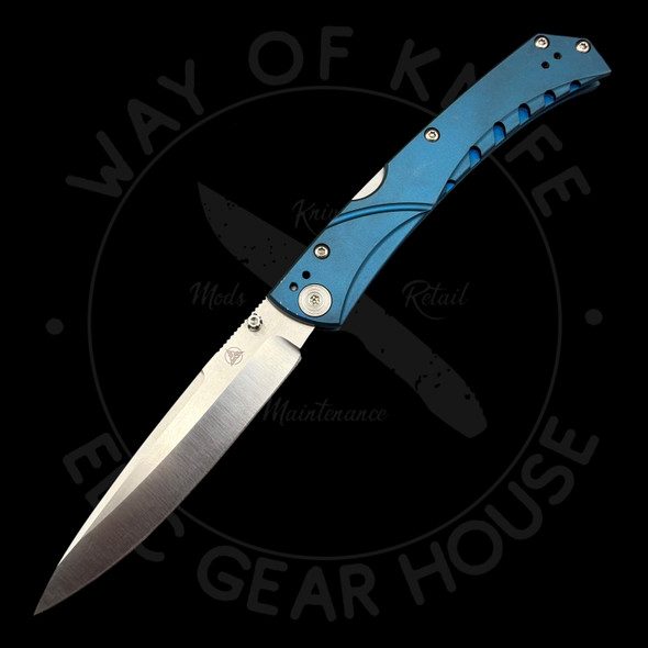 *Pre Owned* Nemesis Knives MPR-1 Lockback Blue Titanium VG-10 (3.4" Satin)