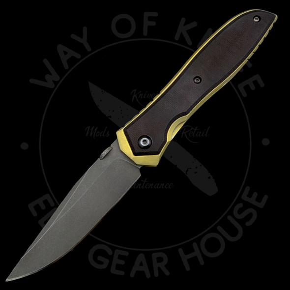 *Pre Owned* Modified Zero Tolerance 0640 Emerson Micarta/Ti (3.75" Acidwashed)