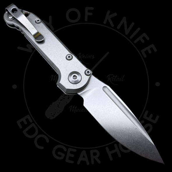 *Pre Owned* Microtech LUDT Marfione Select Stonewash Titanium Handles Bronze Accents M398MK (3.43in Stonewashed)