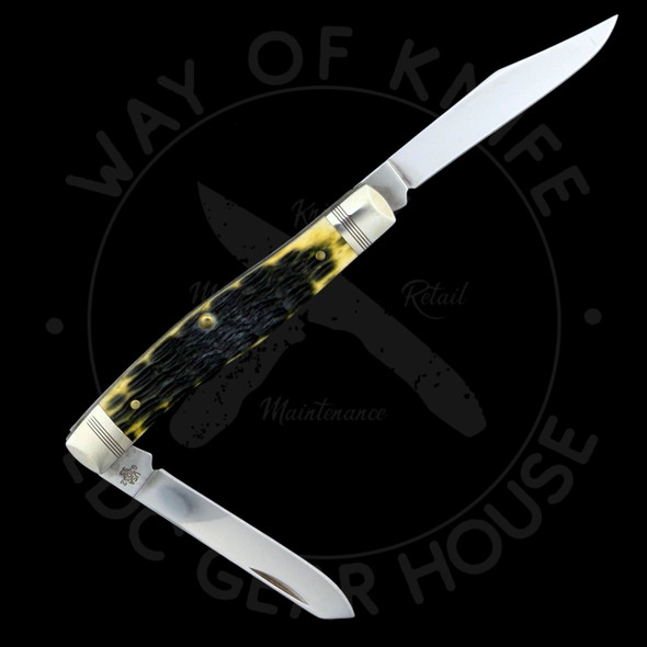 *Pre Owned* Case Cutlery Mini Moose Traditional Folder Jigged 62032 (2.25 Polished SS)