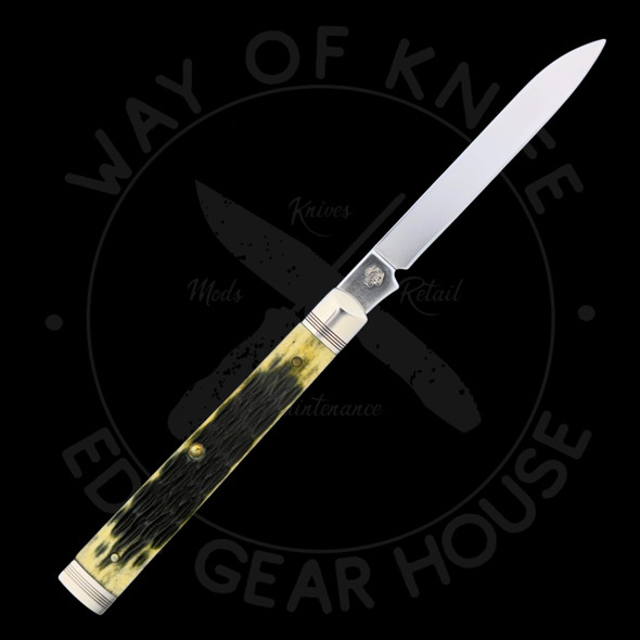 *Pre Owned* Case Cutlery Doctor's Folder Olive Green Jigged 6185 (2.5" Polished SS)