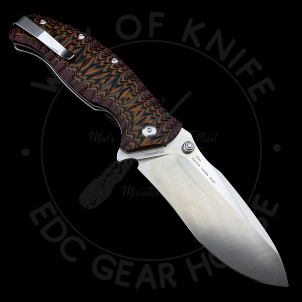 *PRE OWNED* Sanrenmu Rattlesnake Sculpted G10 Handle 14C28N Sandvik Steel