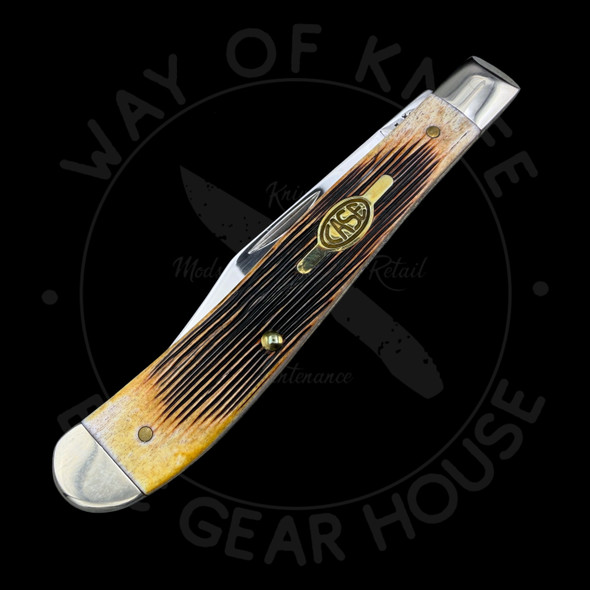 *Pre Owned* Case XX Limited Edition Series XXXIII Brown Bone Slimline Trapper (61048 SS) Slipjoint (non-locking) 11757