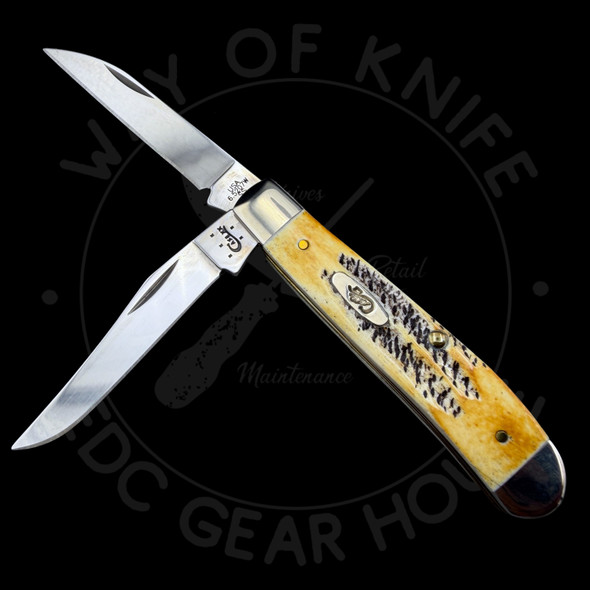 *Pre Owned* Case XX™ 6.5 Bonestag Mini Trapper Stainless Pocket Knife 65305