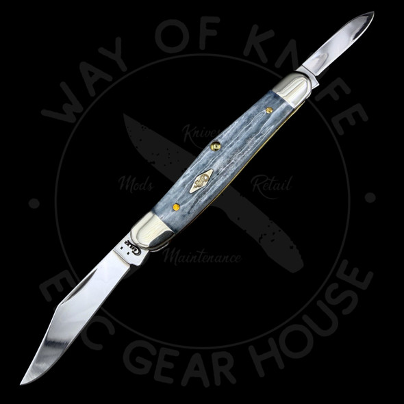 *Pre Owned* Case Second Cut Gray Bone Half Whittler 3-1/4" Closed (6208 SS), Slipjoint (non-locking) - 10669