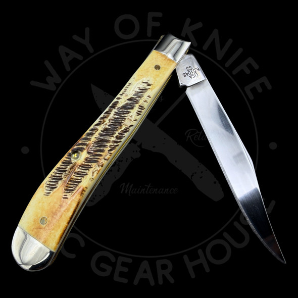 *Pre Owned* Case Slimline Trapper Burnt Bone Stag 65307